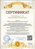 "ИНФОУРОК" Сертификат за прохождение тестирования по теме: Курс профессиональной переподготовки "Организация дополнительного образования детей в условиях ДОО" "ИНФОУРОК" Сертификат за прохождение тестирования по теме: Курс профессиональной переподготовки "Организация дополнительного образования детей в условиях ДОО"