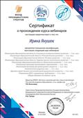"ВОСПИТАТЕЛИ РОССИИ"
СЕРТИФИКАТ О ПРОХОЖДЕНИИ КУРСА ВЕБИНАРОВ
30 ЧАСОВ "ВОСПИТАТЕЛИ РОССИИ"
СЕРТИФИКАТ О ПРОХОЖДЕНИИ КУРСА ВЕБИНАРОВ
30 ЧАСОВ