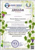 Диплом 2 степени Международная профессиональная олимпиада
"Дорожная карта" по формированию и введению национальной системы учительского роста Диплом 2 степени Международная профессиональная олимпиада
"Дорожная карта" по формированию и введению национальной системы учительского роста